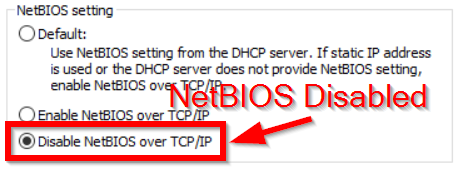 NetBIOS Disabled, NBT-NS, NBNS, Responder, Security Policy, GPO, DHCP